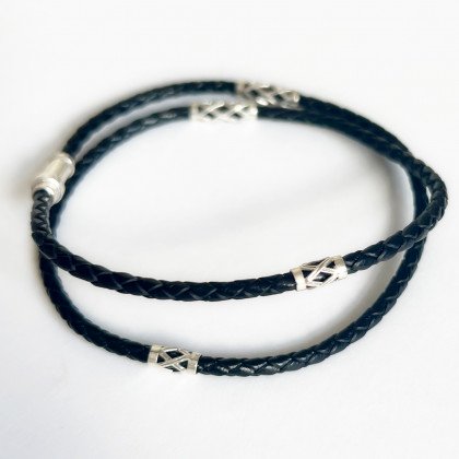 Браслет 004(34)чорний Rh Timofeev