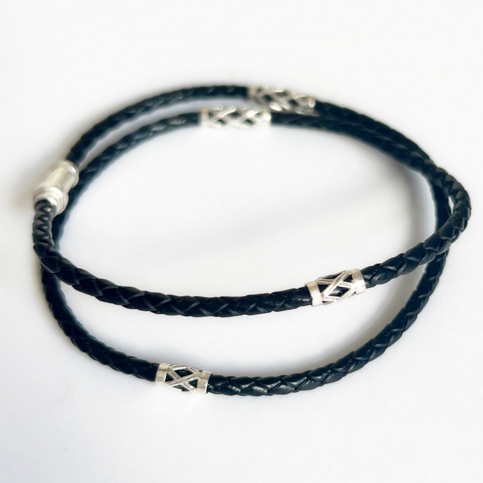 Браслет 004(39)чорний Rh Timofeev