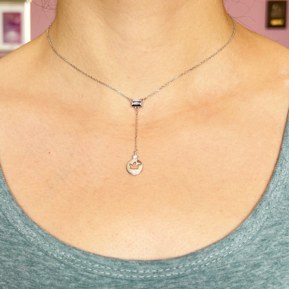 Кольє 913 цирконій чорний Rh Timofeev 2