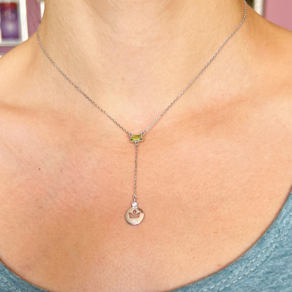 Кольє 913 хризоліт Rh Timofeev 2