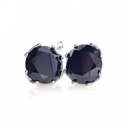 Сережки 009 цирконій чорний Rh Timofeev