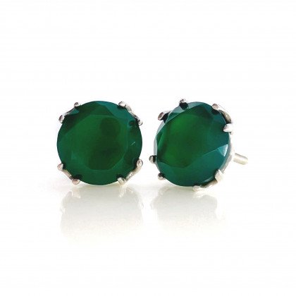 Сережки 009 агат зелений Timofeev