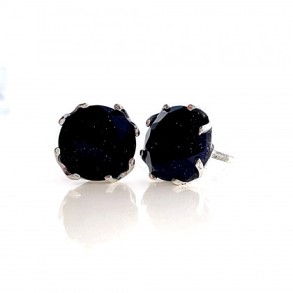 Сережки 009 авантюрин синій Rh Timofeev