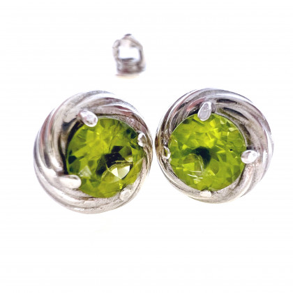 Сережки 014 хризоліт Rh Timofeev