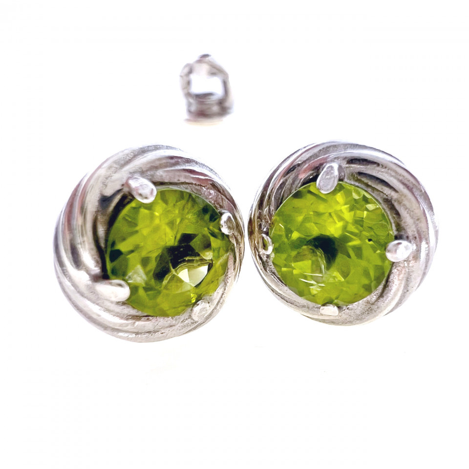 Сережки 014 хризоліт Rh Timofeev