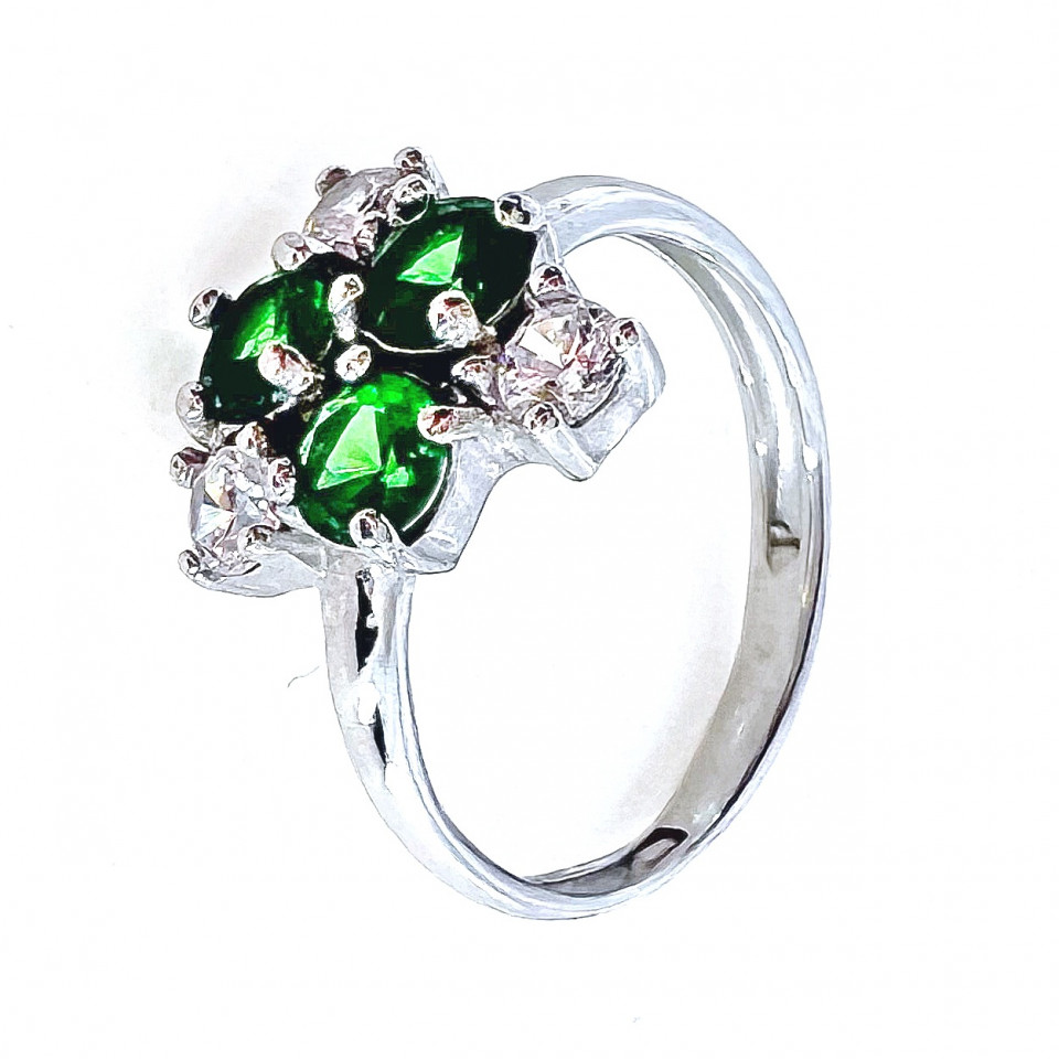 Перстень 887 альпініт зелений Rh Timofeev