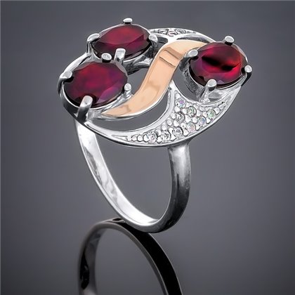 Перстень 248 гранат Rh Timofeev