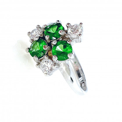 Перстень 887 альпініт зелений Rh Timofeev 2