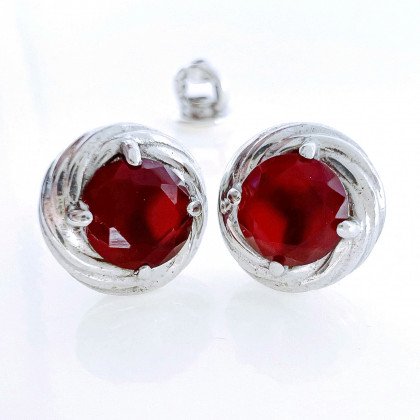 Сережки 014 гранат Rh Timofeev