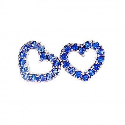 Сережки 023 синій Rh Timofeev