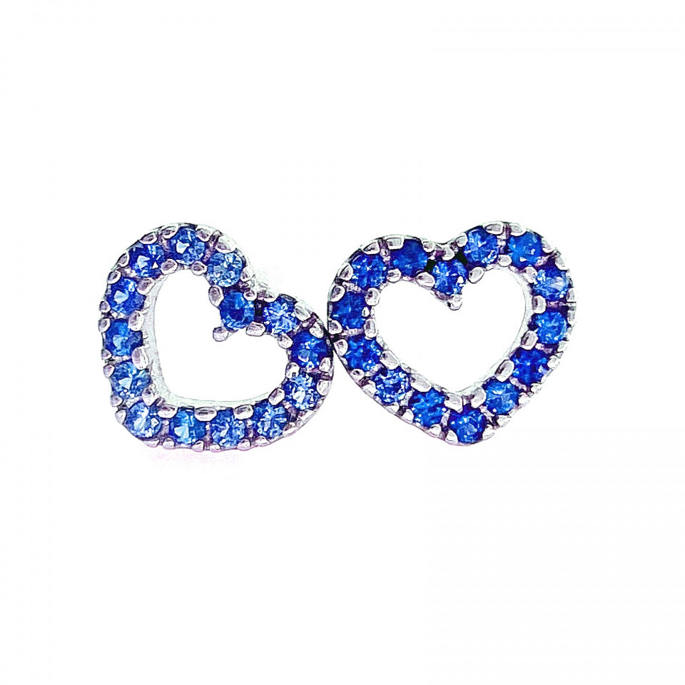 Сережки 023 синій Rh Timofeev