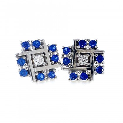 Сережки 032 сині Rh Timofeev