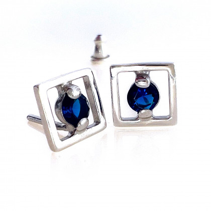 Сережки 897 топаз Rh Timofeev