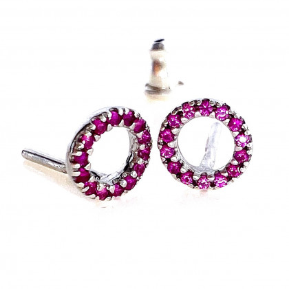 Сережки 874 цирконій Rh Timofeev