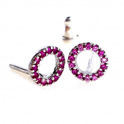 Сережки 874 цирконій Rh Timofeev