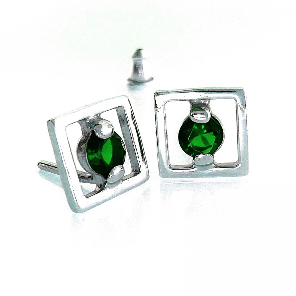 Сережки 897 альпініт зелений Rh Timofeev