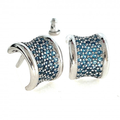 Сережки 849 голубий Rh Timofeev