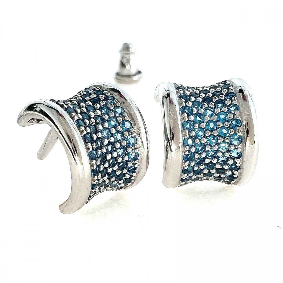 Сережки 849 голубий Rh Timofeev