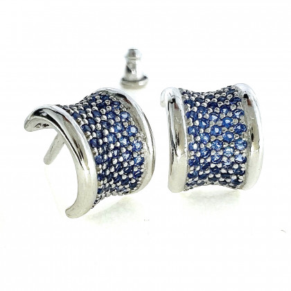 Сережки 849 синій Rh Timofeev