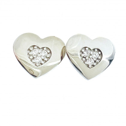 Сережки 053 цирконій білий Rh Timofeev