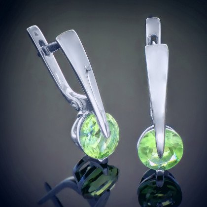 Сережки 118 альпініт смарагд Rh Timofeev