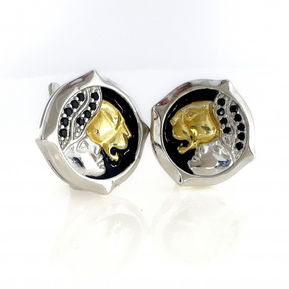 Сережки 507 цирконій білий Rh Timofeev