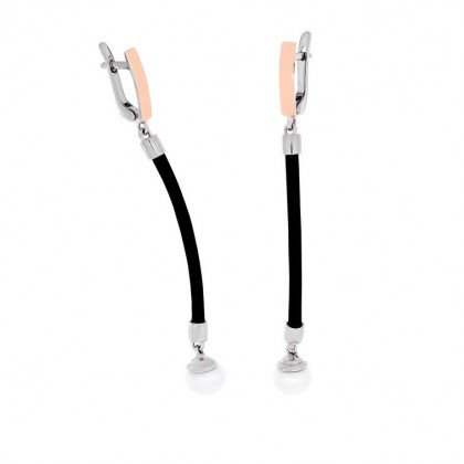 Сережки 669(2) перлина біла Rh Timofeev