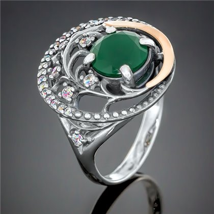 Перстень 378 альпініт зелений Timofeev