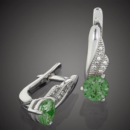 Сережки 802 аметист Rh Timofeev