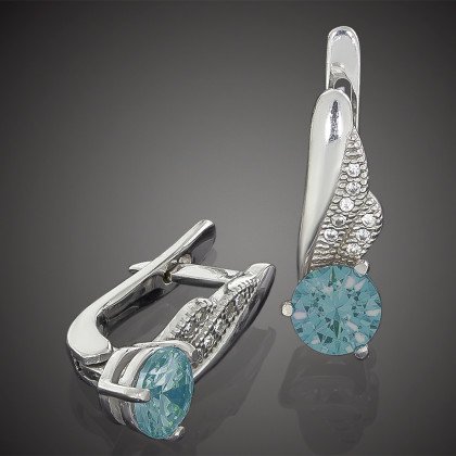 Сережки 802 топаз Rh Timofeev