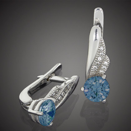 Сережки 802 альпініт синій Rh Timofeev