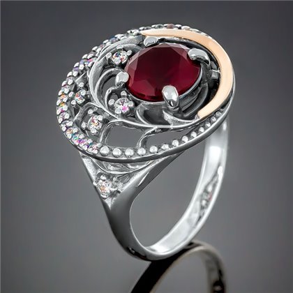 Перстень 378 альпініт червоний Timofeev