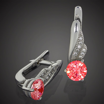 Сережки 802 альпініт гранат Rh Timofeev