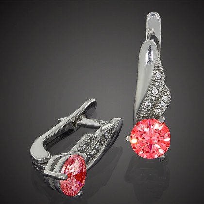 Сережки 802 альпініт гранат Rh Timofeev