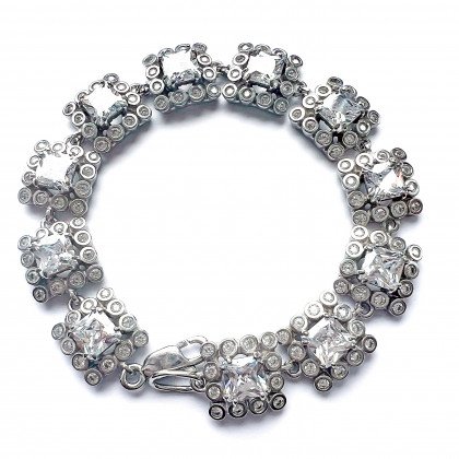 Браслет 646 цирконій білий Rh Timofeev