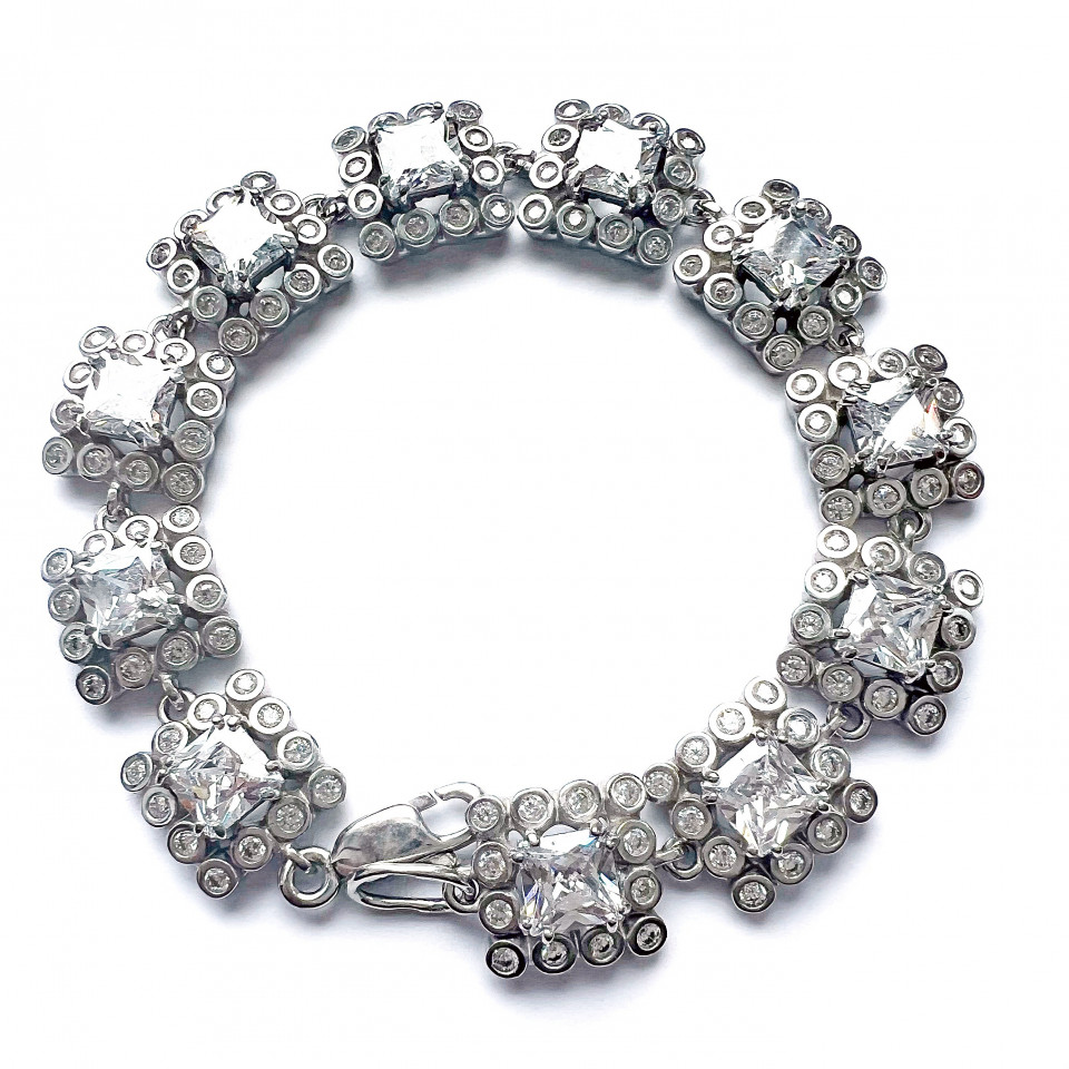 Браслет 646 цирконій білий Rh Timofeev