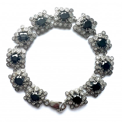 Браслет 646 цирконій чорний Rh Timofeev