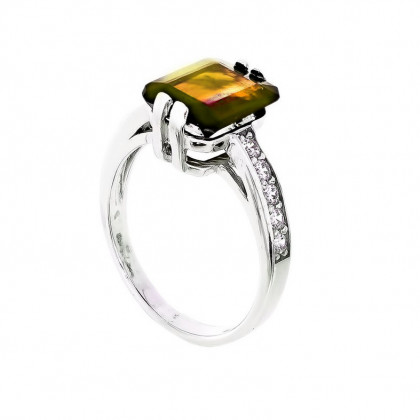 Перстень 676 раухтопаз Rh Timofeev