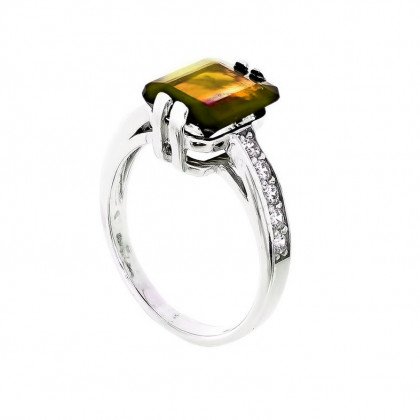 Перстень 676 раухтопаз Rh Timofeev