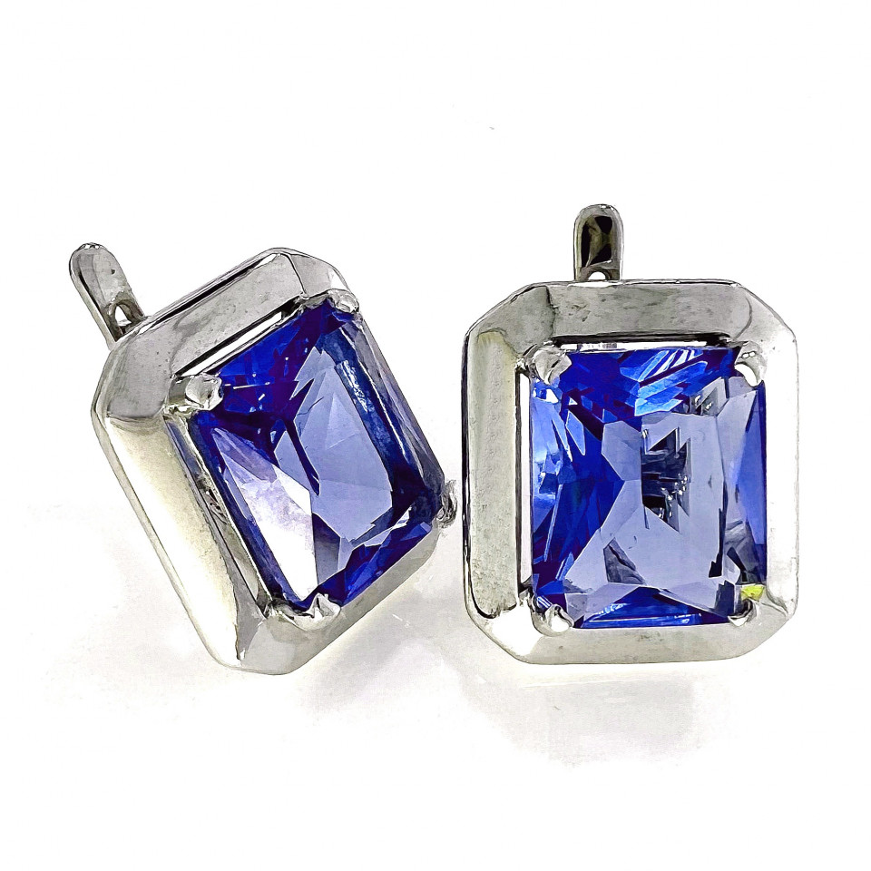 Сережки 617 альпініт синій Rh Timofeev