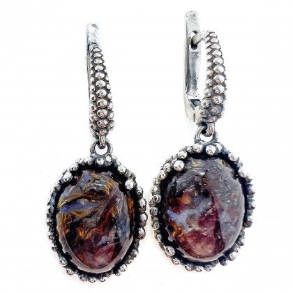 Сережки 837 яшма Timofeev