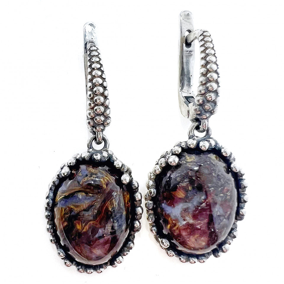 Сережки 837 яшма Timofeev