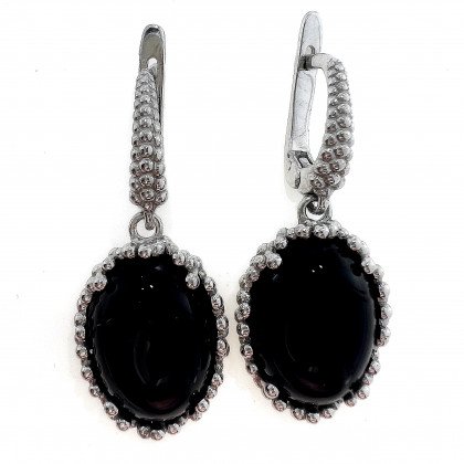 Сережки 837 онікс Rh Timofeev