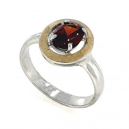 Перстень 605 альпініт гранат Rh Timofeev