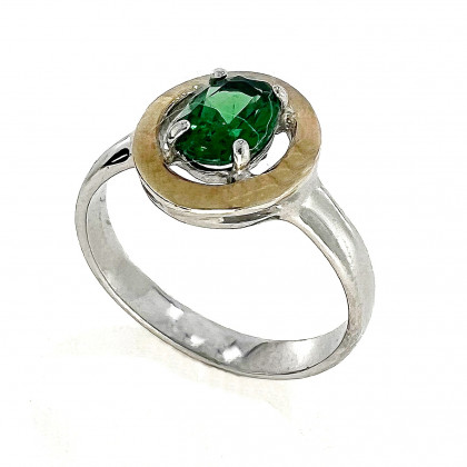 Перстень 605 альпініт зелений Rh Timofeev