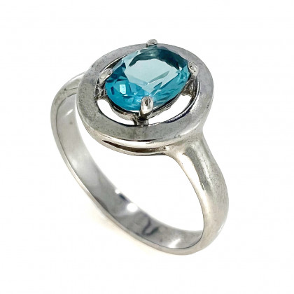Перстень 605 (2) альпініт блакитний Rh Timofeev