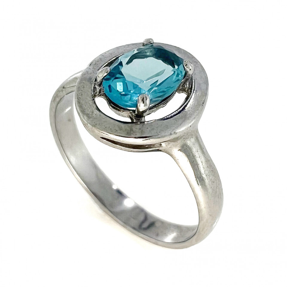Перстень 605 (2) альпініт блакитний Rh Timofeev