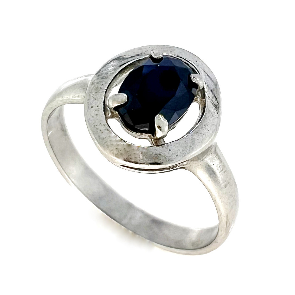 Перстень 605 (2) цирконій чорний Rh Timofeev