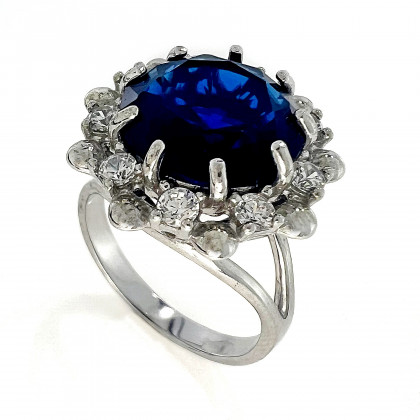 Перстень 609 альпініт синій Rh Timofeev