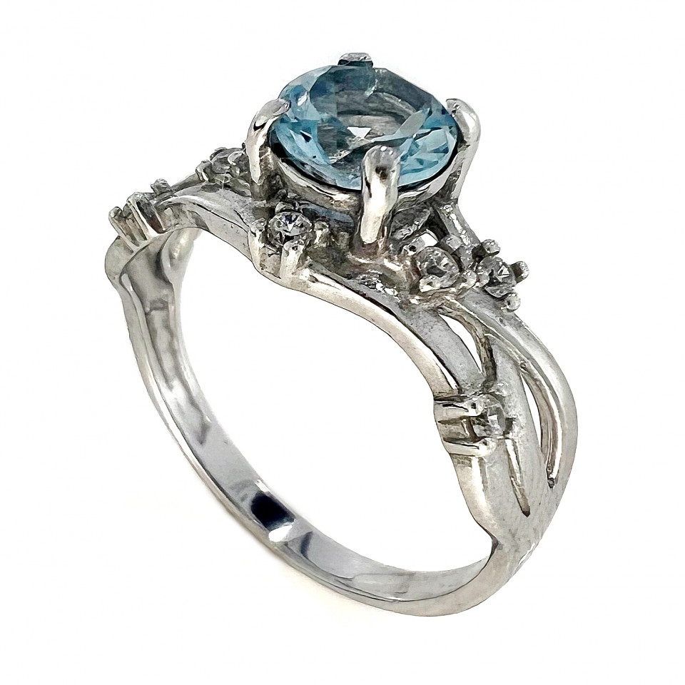 Перстень 607 топаз Rh Timofeev